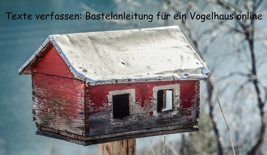 Bastelanleitung Vogelhaus